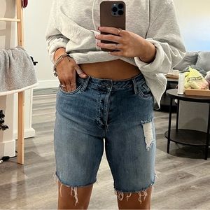 mom look jeans shorts